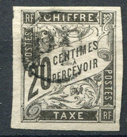 !!! TAXE N°8 DES COLO GENERALES OBLITEREE PP DANS UN CERCLE (REUNION) - Postage Due