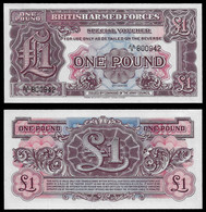 UNITED KINGDOM - GREAT BRITAIN - BRITISH ARMED FORCES BANKNOTE - 1 POUND 2nd SERIES 1948 P#M22 UNC (NT#04) - British Troepen & Speciale Documenten