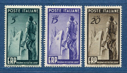 ⭐ Italie  - YT N° 539 à 541 ** - Neuf Sans Charnière - 1949 ⭐ - 1946-60: Nuevos