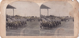 A2068- CAVALRY TROOP REVIEW PHOTO STEREOSCOPES PHOTOGRAPHY - Visionneuses Stéréoscopiques