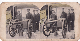 A2073-  MARINE GUN SQUAD ARMY WAR PHOTO STEREOSCOPES PHOTOGRAPHY - Stereoskope - Stereobetrachter