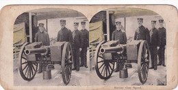 A2073-  MARINE GUN SQUAD ARMY WAR PHOTO STEREOSCOPES PHOTOGRAPHY - Visionneuses Stéréoscopiques