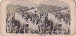 A2074-  FRENCH ARMY TROOPS CHAMPAGNE COUNTRY FRANCE PHOTO STEREOSCOPES PHOTOGRAPHY - Stereoskope - Stereobetrachter