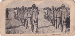 A2084- SOLDIERS STANDING AT EASE ORDER WAR ARMY  PHOTO STEREOSCOPES PHOTOGRAPHY - Stereoskope - Stereobetrachter