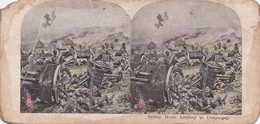 A2088- BRITISH ARTILLERY COMPAEGNY  SOLDIERS WAR ARMY PHOTO STEREOSCOPES PHOTOGRAPHY - Stereoskope - Stereobetrachter