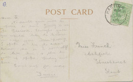 GB HASTINGS CDS 22mm 1906 POSTMARK ERROR: „AU S“ Instead Of „AU 8“, RRR!! - Storia Postale