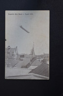 CARTOLINA BASILEA ZEPPELIN UBER BASILEA 1908 VG SPILIMBERGO AEROSTATO COLPI CANNONE - Inaugurazioni