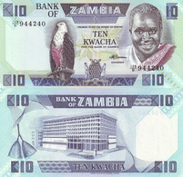 ZAMBIA 10 Kwacha ND (1980-1988) P 26 E UNC - Zambia