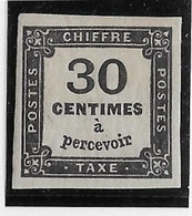 France Taxe N°6 - Neuf * Avec Charnière - TB - 1859-1959 Nuevos