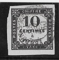 France Taxe N°2 - Grandes Marges - Oblitéré - TB - 1859-1959 Afgestempeld