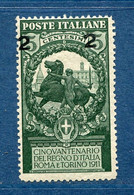 ⭐ Italie  - YT N° 95 ** - Neuf Sans Charnière - Surcharge Déplacée - 1913 ⭐ - Nuovi