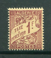 ALGERIE- Taxe Y&T N°9- Neuf Avec Charnière * - Segnatasse