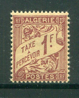 ALGERIE- Taxe Y&T N°9- Neuf Avec Charnière * - Segnatasse