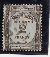 France Taxe N°62 - Oblitéré - TB - 1859-1959 Gebraucht