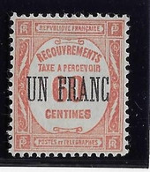 France Taxe N°63 - Neuf * Avec Charnière - TB - 1859-1959 Nuevos