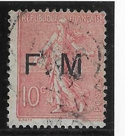 France Franchise Militaire N°4a - Sans Point Après Le M - Oblitéré - TB - Military Postage Stamps