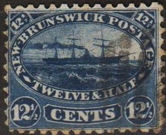New Brunswick 1860 MiN°8 (o)  Vedere Scansione - Oblitérés