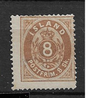 1873 MH Iceland  Mi 4A - Neufs