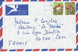 1977 - RSA - Afrique Du Sud - Lette Pour La France - Fleurs (flower Protea) Tp N° 420 + 425 - Covers & Documents