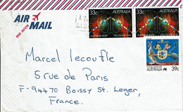 1985 - Lettre D'Australie Pour La France - Covers & Documents