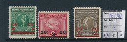 BELGIUM ANTWERPEN OLYMPIC GAMES SET COB 184/186 MNH - Unused Stamps