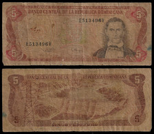 REP. DOMINICANA BANKNOTE - 5 PESOS 1994 P#146 VG/F (NT#04) - Dominicana