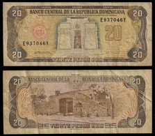REP. DOMINICANA BANKNOTE - 20 PESOS 1990 P#133 F/VF (NT#04) - República Dominicana