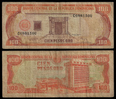 REP. DOMINICANA BANKNOTE - 100 PESOS 1994 P#136b F/VF (NT#04) - Dominicaanse Republiek