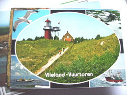 Nederland Holland Pays Bas Vlieland Met Vuurtoren En Toegangspad - Vlieland