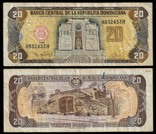 REP. DOMINICANA BANKNOTE - 20 PESOS 1998 P#154b F/VF (NT#04) - Dominicana
