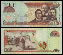 REP. DOMINICANA BANKNOTE - 100 PESOS 2002 P#175a VF (NT#04) - Repubblica Dominicana