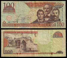 REP. DOMINICANA BANKNOTE - 100 PESOS 2002 P#175a F/VF (NT#04) - Repubblica Dominicana