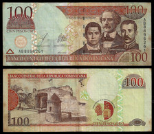 REP. DOMINICANA BANKNOTE - 100 PESOS 2002 P#175a F/VF (NT#04) - Repubblica Dominicana