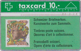 TC Magnétique L&G SUISSE - TIMBRE EUOPA PEINTURE Femme - STAMP With Woman On Phonecard SWITZERLAND - Card - 191 - Sellos & Monedas