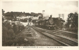 / CPA FRANCE 78 "Hardricourt, Vue Prise De La Gare" - Hardricourt