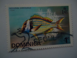 DOMINICA   USED  STAMPS FISHES - Dominique (1978-...)