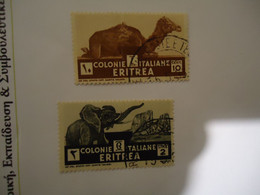 ERITREA  USED  STAMPS CAMELS ELEPHANTS - Erythrée