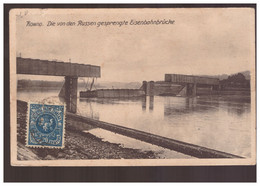 LITHUANIA Kowno  Von Den Russen Gesprengte Eisenbahnbrücke 1921 Old Postcard - Lithuania