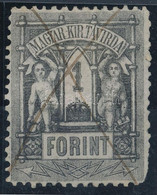 O 1873 Kőnyomat 1Ft 9 1/2 Fogazással, Tollvonásos érvénytelenítéssel (55.000) (jobb Alsó Sarok Foghibák, Hiányzó Fogak / - Autres & Non Classés