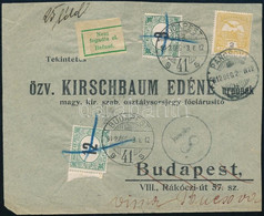 1912 Levél Pancsováról Budapestre 18f Portóelőjegyzéssel és Portóval. Nem Fogadta El Jelzéssel Visszaküldve, Ismét Portó - Andere & Zonder Classificatie