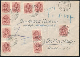 1945. ápr 19 Sárszentlőrincen írt Levél Budapestről Csillaghegyre 10 X 12f Bélyeges Portóval - Other & Unclassified