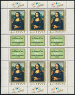 ** 1974 Mona Lisa Kisív (13.000) / Mi 2940 Minisheet - Other & Unclassified