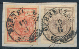 1850 3kr + 6kr Kivágáson "DEBRECZEN" - Other & Unclassified