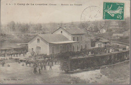 LA COURTINE- LA GARE - ARRIVEE DES TROUPES - La Courtine