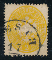 O 1863 2kr Sötétsárga "(P)ESTH" (rövid Jobb Felső Sarok / Short Corner Right Above) - Otros & Sin Clasificación