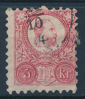 O 1871 Réznyomat 5kr, Számos Lemezkarc - Other & Unclassified