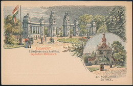 1896 Milleniumi 5 Kr Levelező Lap Budapest II. Főbejárat - Andere & Zonder Classificatie