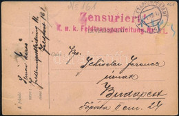 1916 Tábori Posta Levelezőlap "K.u.k. Feldtransportleitung" + "EP 161" - Autres & Non Classés