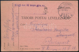 1917 Tábori Posta Levelezőlap "Magy. Kir. 32. Honv. Gya. Ez." + "TP 415 B" - Autres & Non Classés