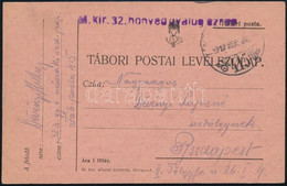1917 Tábori Posta Levelezőlap "M.kir. 32. Honvéd Gyalog Ezred" + "TP 415" - Autres & Non Classés